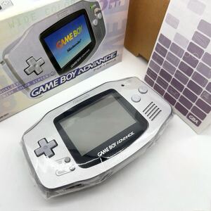 【極美品】任天堂 ニンテンドー ゲームボーイアドバンス 本体 シルバー 付属品完備 動作確認済み Nintendo GAMEBOY ADVANCE GBA