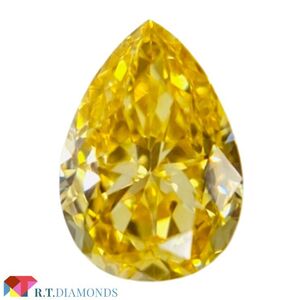 FANCY INTENSE ORANGE YELLOW 0.173ct PS/RT2460/AGT