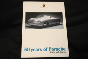 ★50 years of Porsche Facts and figures ポルシェ創立50周年 (1997年発行英語版冊子) 996前期/356/ナロー/930/964/550/911GT1/959/904他