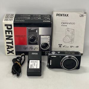 【1Y20】1円スタート PENTAX Optio VS20 ペンタックス オプティオ コンパクトデジタルカメラ デジカメ コンデジ ブラック