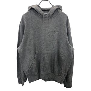 NIKE プルオーバーパーカー Mサイズ ナイキ グレー ロゴスウェット 古着卸 アメリカ仕入 t2211-3095