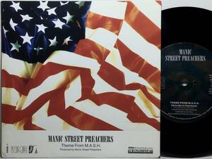 【英7】 MANIC STREET PREACHERS / THEME FROM M.A.S.H. / 1992 UK盤 7インチシングルレコード 45 EP 鬼後半