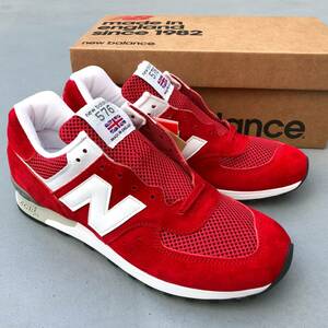 UK製 NEW BALANCE M576RR RED×WHITE【30th Anniversary Collection】US9.5D 27.5cm スエード 限定 新品イギリス英国製 赤 レッド/ホワイト