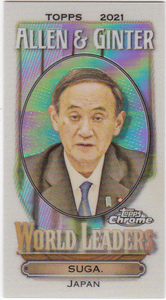 菅義偉 元内閣総理大臣 2021 Topps Allen and Ginter Chrome 8