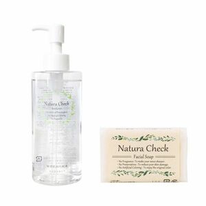 天然肌ケア2点セット Natura Check（ナチュラチェック）洗顔せっけん・敏感肌用化粧水（高保湿）乾燥肌ケアにおすすめ