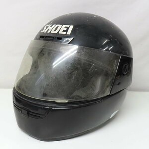 【ジャンク品】SHOEI ショウエイ TF-70 フルフェイスヘルメット Lサイズ ブラック ビンテージ バイク 二輪 オートバイ