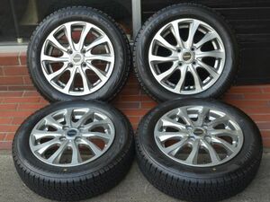 ブリヂストン BALMINUM T10 14X4.5J PCD 100 4穴 +45 ブリザック VRX2 2023年製 155/65R14 9～9.8分山スタッドレス付 N-BOX 等軽自動車に