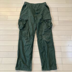 10.21 TROUSERS COMBAT カーゴパンツ カーキ XS 全体的に色やけがあります 