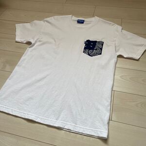 Lafayette Tシャツ ペイズリー Lサイズ ホワイト LFYT 美中古 スケーター ストリート