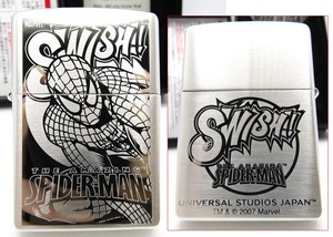 スパイダーマン スウィッシュ 両面 マーベルコミックス ユニバーサルスタジオジャパン zippo ジッポ 2007年