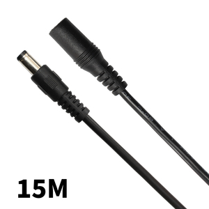 DCケーブル 延長 15M DCプラブ DCジャック DCコネクタ 外径5.5mm 内径2.1mm