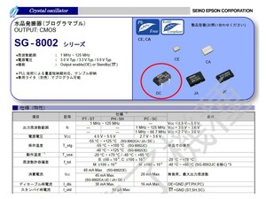 プログラマブル水晶発振器　指定の周波数（1-125MHｚ）、条件で焼きます。