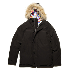 ¥90,000 + TAX　uniform experiment FUR DOWN JACKET :マウンテンダウンパーカーSOPHNET. / soph ソフネット黒サイズ1　M