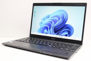 ノートパソコン Windows11 中古 富士通 LIFEBOOK U939 軽量 777g 第8世代 Core i5 SSD128GB メモリ8GB WIndows10 13.3 カメラ