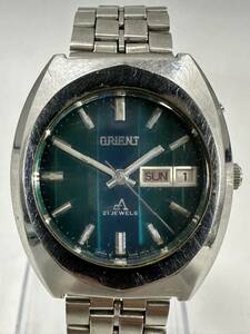 【6T75】 1円スタート ORIENT 21JEWELS / F429-28260 オリエント 自動巻き デイデイト メンズ 腕時計 