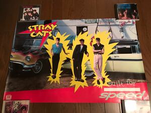 ストレイキャッツ ポスター ブライアンセッツァー ロカビリー クリームソーダ クラッシュ ラモーンズ ダムド brian setzer stray cats