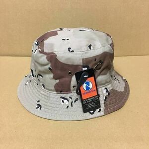 NEWHATTAN デザートカモ L/XLサイズ バケットハット バケハ ツイルコットン 迷彩 カーキ DESERT CAMO カモフラ ニューハッタン 帽子☆