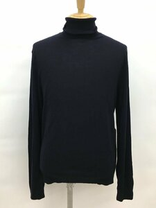 グッチ GUCCI ハイネック M タートルネック ネイビー LAMA WOOL100% 未使用 2411WR008