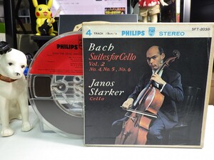 【￥1,000～】Open-Reel-Tape｜オープンリール★4TRACK19cm/s★BACH：SUITES FOR CELLO UNACCOMPANIED, VOL.2 無伴奏チェロ｜J.STARKER