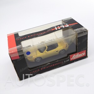 SCHUCO　PORSCHE　ボクスター　イエロー　1/43　ミニカー　ポルシェ　Boxster　シュコー