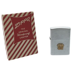 【希少 Zippo】アメリカ軍 紋章 #200 ブラッシュ クローム メタル貼り1993年製 ビンテージ ミリタリー 喫煙具 ジッポー コレクション J721