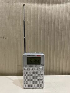 ③ 【2021年製】 オーム電機 RAD-P2229S-S DSP FM ステレオ／AMポケットラジオ よ