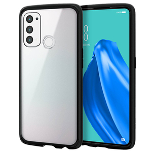 エレコム OPPO Reno5 A ケース カバー 耐衝撃 硬度8H TPU ポリカーボネート 軽量 薄型 ブラック PM-O212TSLFCBK