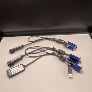 ◎(D469) 美品 [3本セット] VERTIV VGA USB KVM Serial IP Cable MPUIQ-VMCHS、サーバーインターフェースモジュール