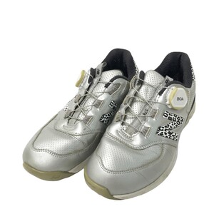 NEW BALANCE ニューバランス WGBS574L ゴルフシューズ BOA レオパード柄 シルバー系 24 [240101289085] ゴルフウェア レディース