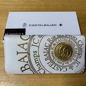 【新品】カステルバジャック CASTELBAJAC 長財布 プルトン レザー ラウンドファスナー 077623