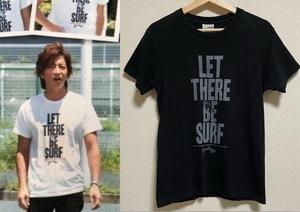 美品 キムタク着 MARBLES マーブルズ LET THERE BE SURF Tシャツ 黒 サイズS