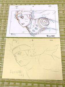 入手困難！レア★NARUTO ナルト★岸本斉史★レイアウト原図 修正 設定 直筆原画 動画★うずまきナルト★まとめ売り 2枚セット★その55