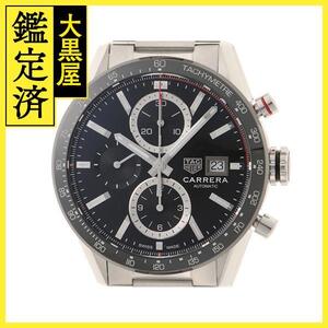 TAG HEUER カレラ クロノグラフ CBM2110.BA0651 セラミック/ステンレス ブラック文字盤 自動巻き2021年【472】YY