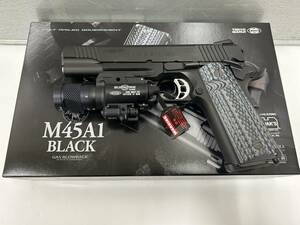 東京マルイガスブローバック　M45A1BLACKカスタム　ウエポンライト付き　新品