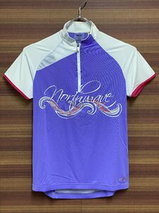 GK047 ノースウェーブ NORTHWAVE ADRENALINE JERSEY 半袖サイクルジャージ 白紫 XS