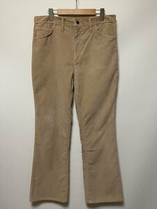 ★USED/WRANGLER/CORDUROY PANTS/BOOTS CUT/BEIGE/MADE IN USA/ラングラー/ブーツカット/コーデュロイ/３４インチ/ベージュ/アメリカ製★