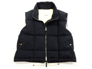 2021年10月/14万/松坂屋購入【未使用】モンクレール MONCLER ジーニアス ダウン ベスト Demetria ジレ ブラック コレクション/試着のみ 