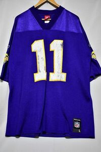 ＠美品 Reebok リーボック NFL Minnesota Vikings ミネソタ バイキングス N129 アメリカ古着 L