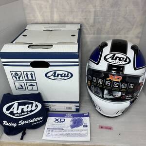 未商品 Arai アライ Arai アライ XD OUTLINE アウトライン 青 フルフェイス ヘルメット 61-62 XL 24112505