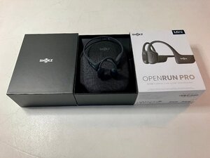 ★shokz ショックス OpenRun Pro Mini ブラック 骨伝導イヤホン 箱付 ジャンク品 0.3kg★