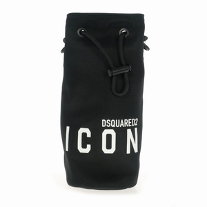 未使用品 ディースクエアード DSQUARED2 22SS ICONロゴ ショルダーバッグ ポシェット ボトルホルダー ブラック 黒 S83OL0001 国内正規