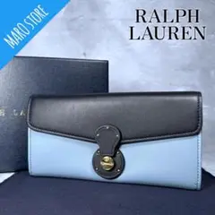 【美品】RALPH LAUREN リッキー カーフスキン ウォレット 長財布