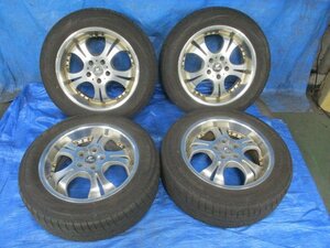 327949★AHR20W/エスティマ【メーカー不明】17×7J +40★5H PCD 114.3★17インチ アルミ 4本★215/60R17 タイヤ