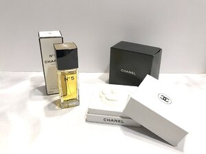 ■【YS-1】 香水 ■ CHANEL シャネル ■ No.5 EDT 50ml カメリア ペーパーウェイト ■ 2点セット まとめ【同梱可能商品】■D