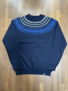 BEDWIN & THE HEARTBREAKERS（ベドウィン アンドザハートブレイカーズ）/ C-NECK NORDIC SWEATER DANNY サイズL