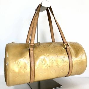 ■極美品■LOUIS VUITTON ルイヴィトン　モノグラムヴェルニ　ベージュ　ベッドフォード　ミニボストンバッグ　エナメル　フランス製　刻印