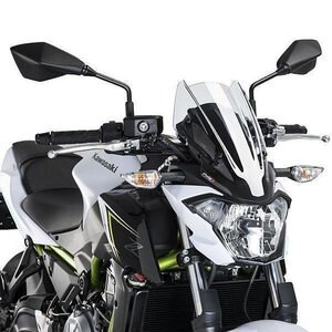 【SALE】Puig 9588W スクリーン バイザー Kawasaki Z650 (17-18) [クリア/ショート] プーチ NEW GENERATION