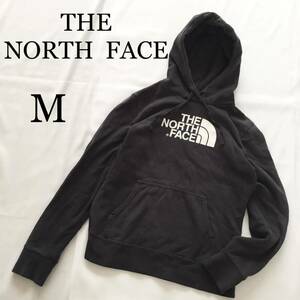 THE NORTH FACE ノースフェイス プルオーバーパーカー フーディー ホログラムタグ付き ビッグロゴ 黒 ブラック Mサイズ スウェット