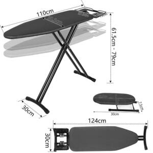 高さ調節機能付きの多機能スタンドアイロン台