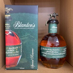 1円 ブラントン シングルバレル バーボン ウイスキー 箱付 緑ラベル 700ml 40%古酒 海外版 Blanton